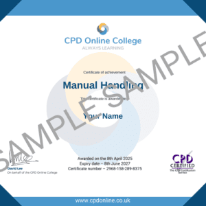 Manual Handling Certificate