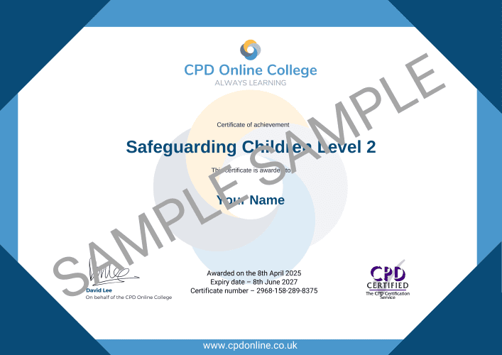Safeguarding Children Level 2 certificate