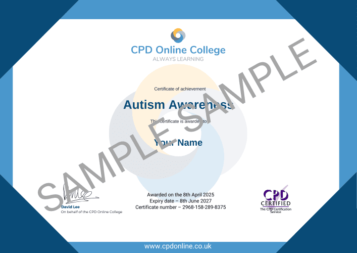 Autism Awareness Certificate