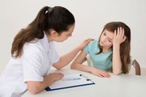 Safeguarding lead talking to children