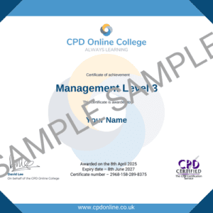 Management Level 3 Certificate