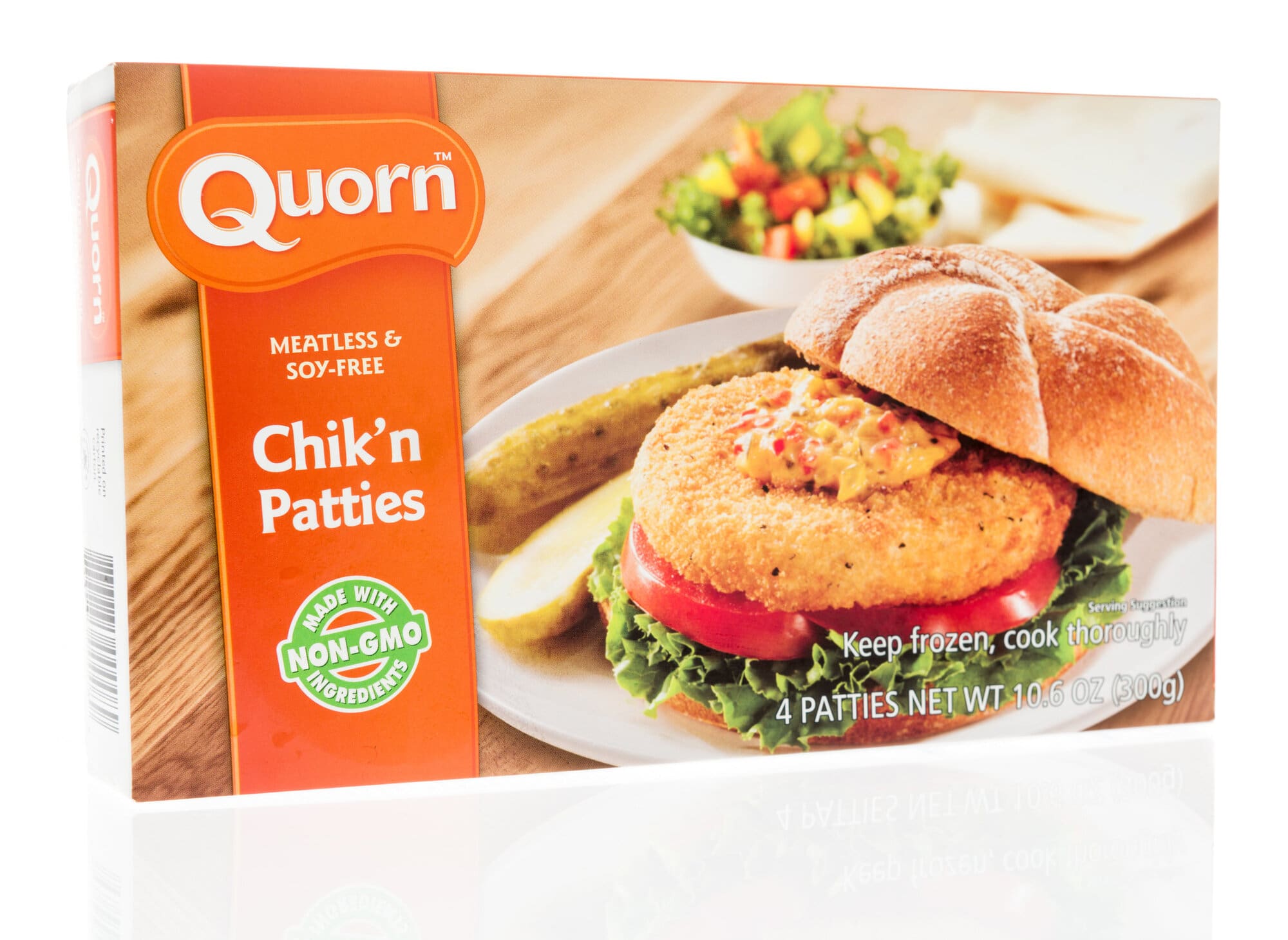 Quorn burger that can be reheated in the microwave