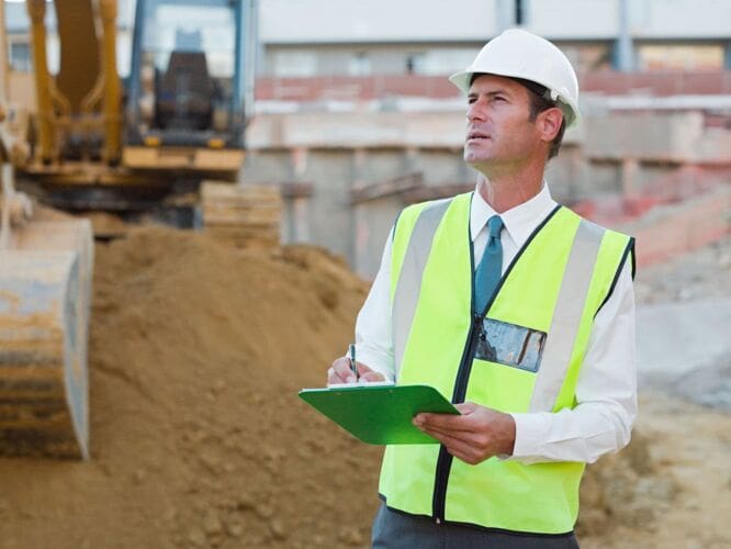 Manager looking Health and Safety legislation