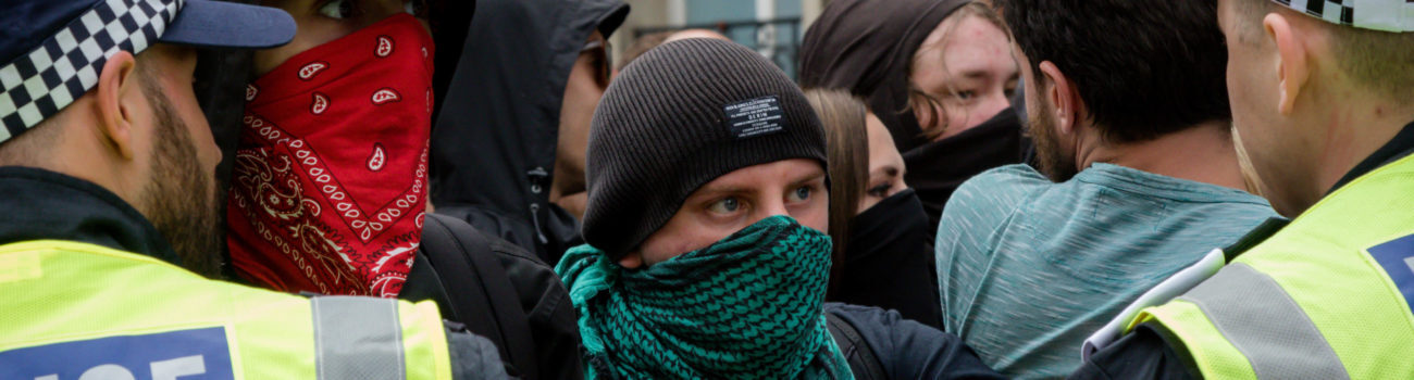 Right wing protestors Right wing protestors