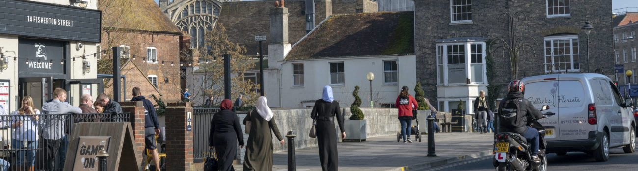 Muslim women on the street Muslim women on the street
