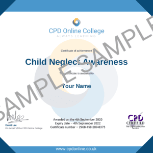 Child Neglect Awareness CPD Certificate