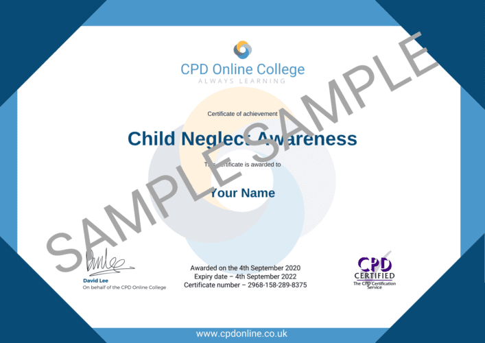 Child Neglect Awareness CPD Certificate