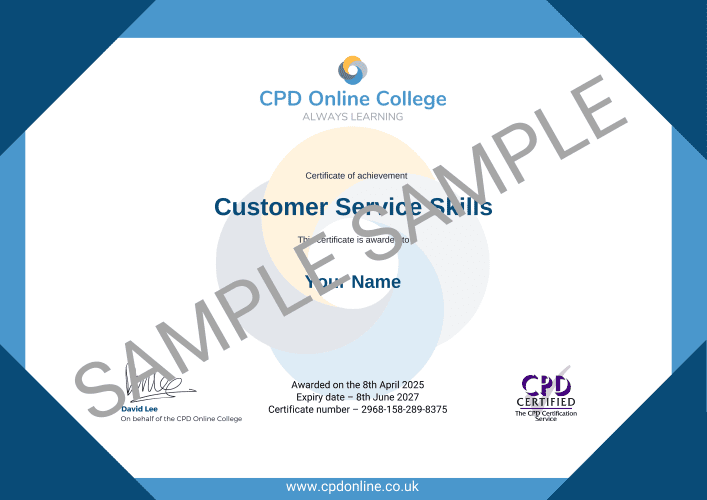 Customer Service Skills Certificate