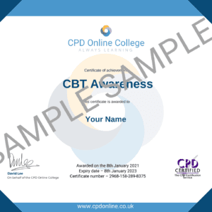 CBT Awareness CPD Certificate