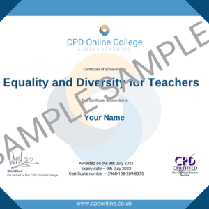 Equality and Diversity for Teachers CPD Certificate