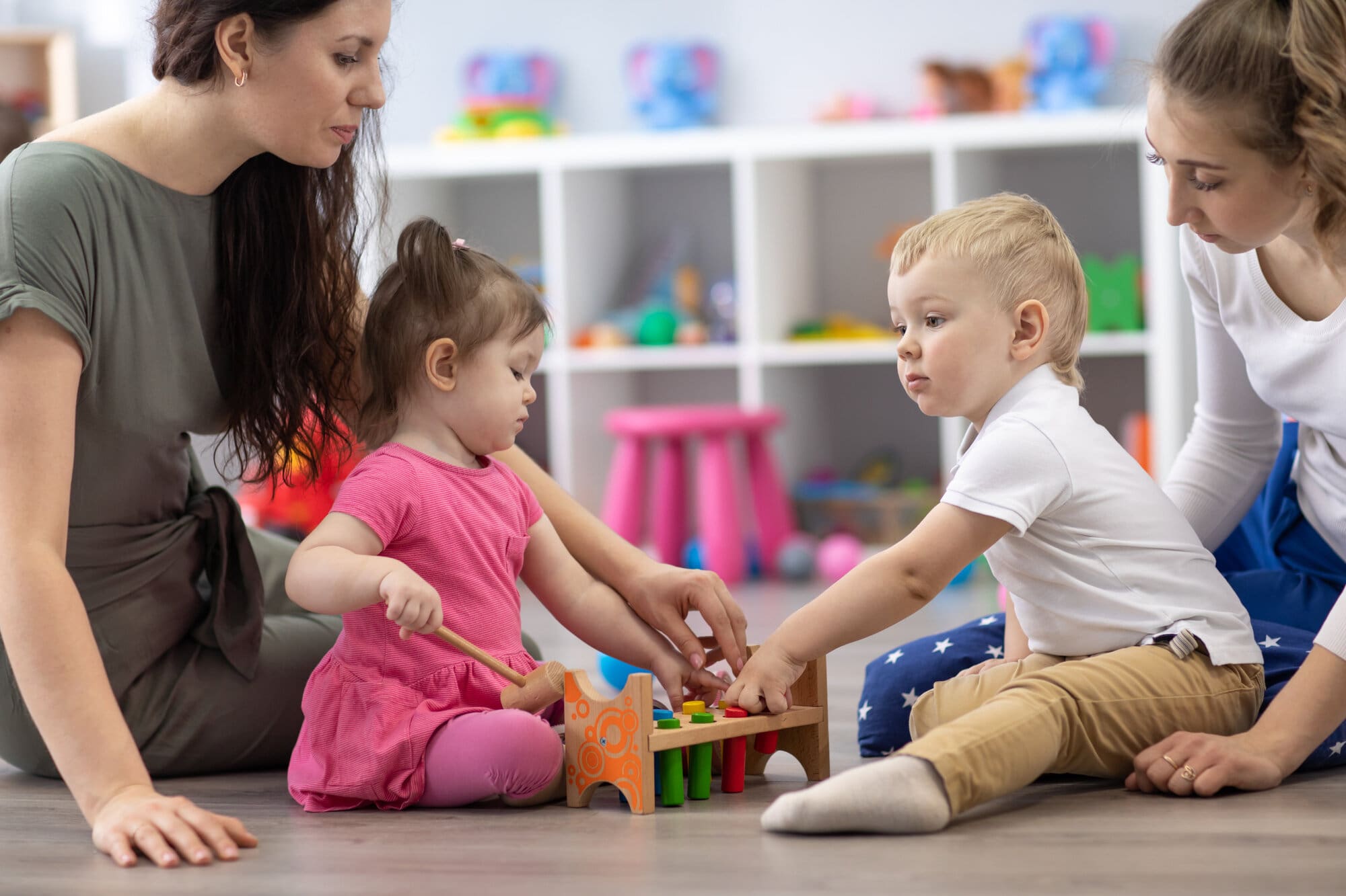 Early years childminders working together