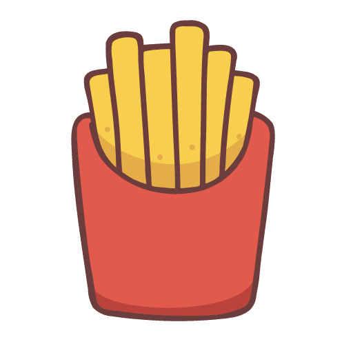 French fries cartoon