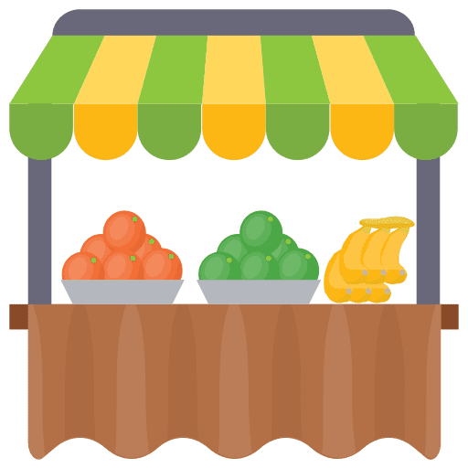 Fruit market stall business