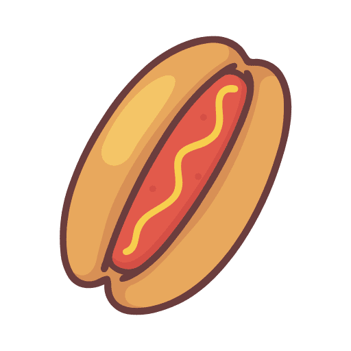 Hotdog cartoon
