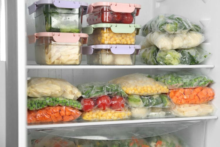 Keeping food in the freezer