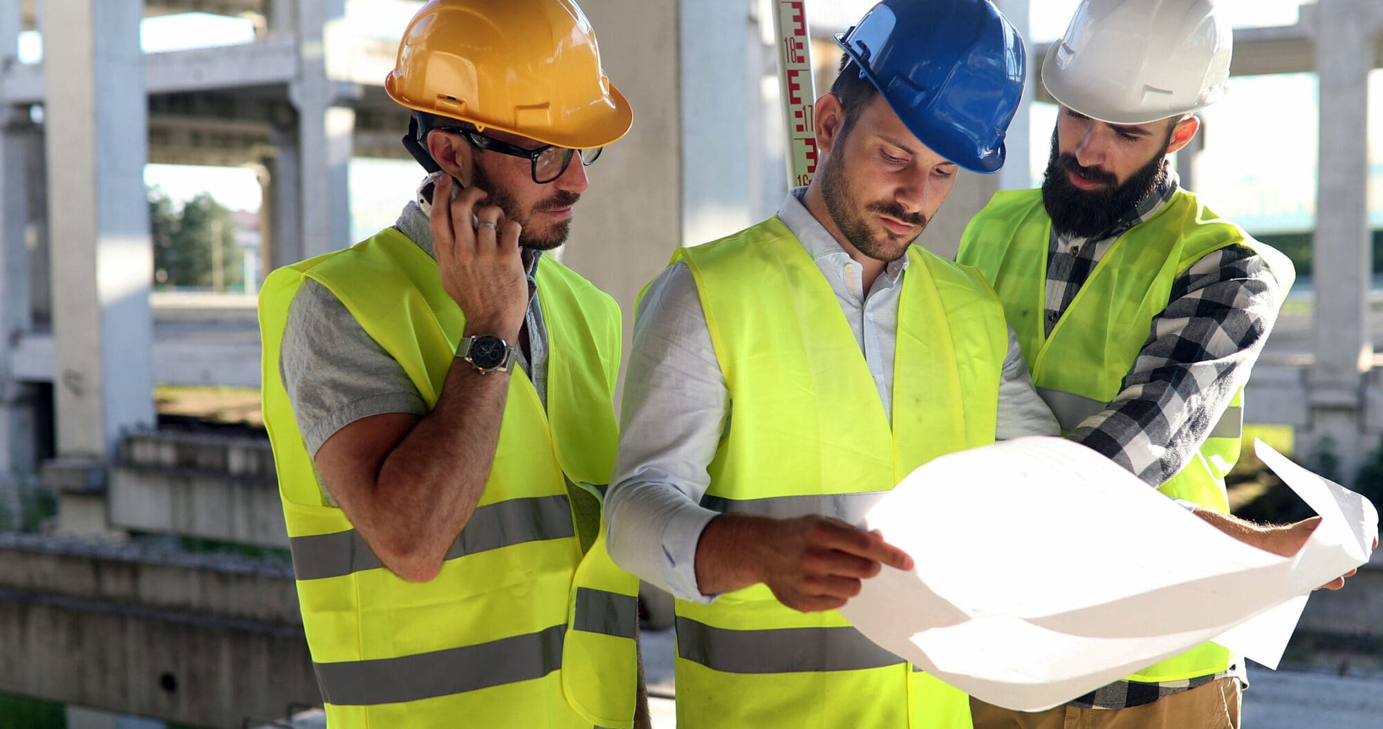 On site workers complying with the method statement On site workers complying with the method statement