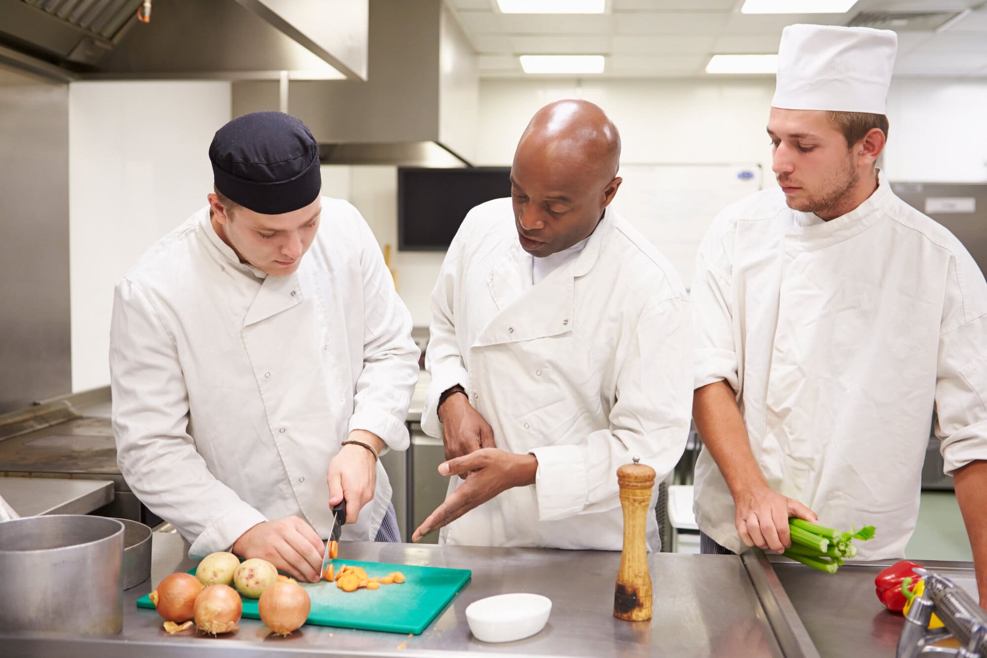 Training to become a chef