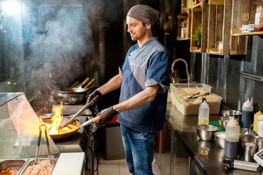 Working hours of a chef