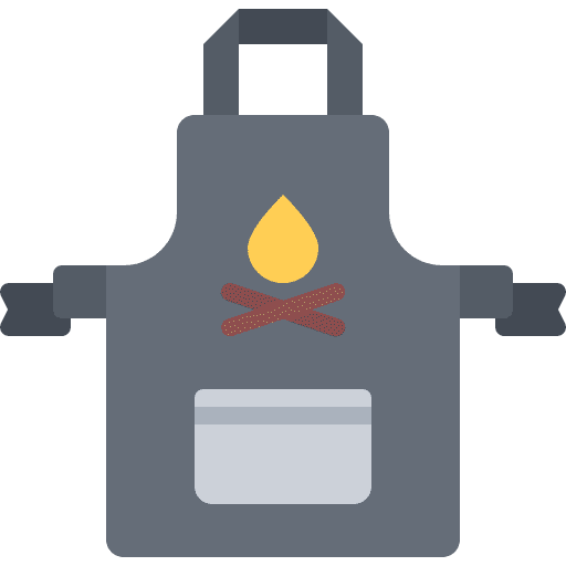 BBQ apron icon