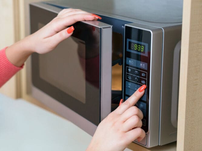 Cooking in a microwave