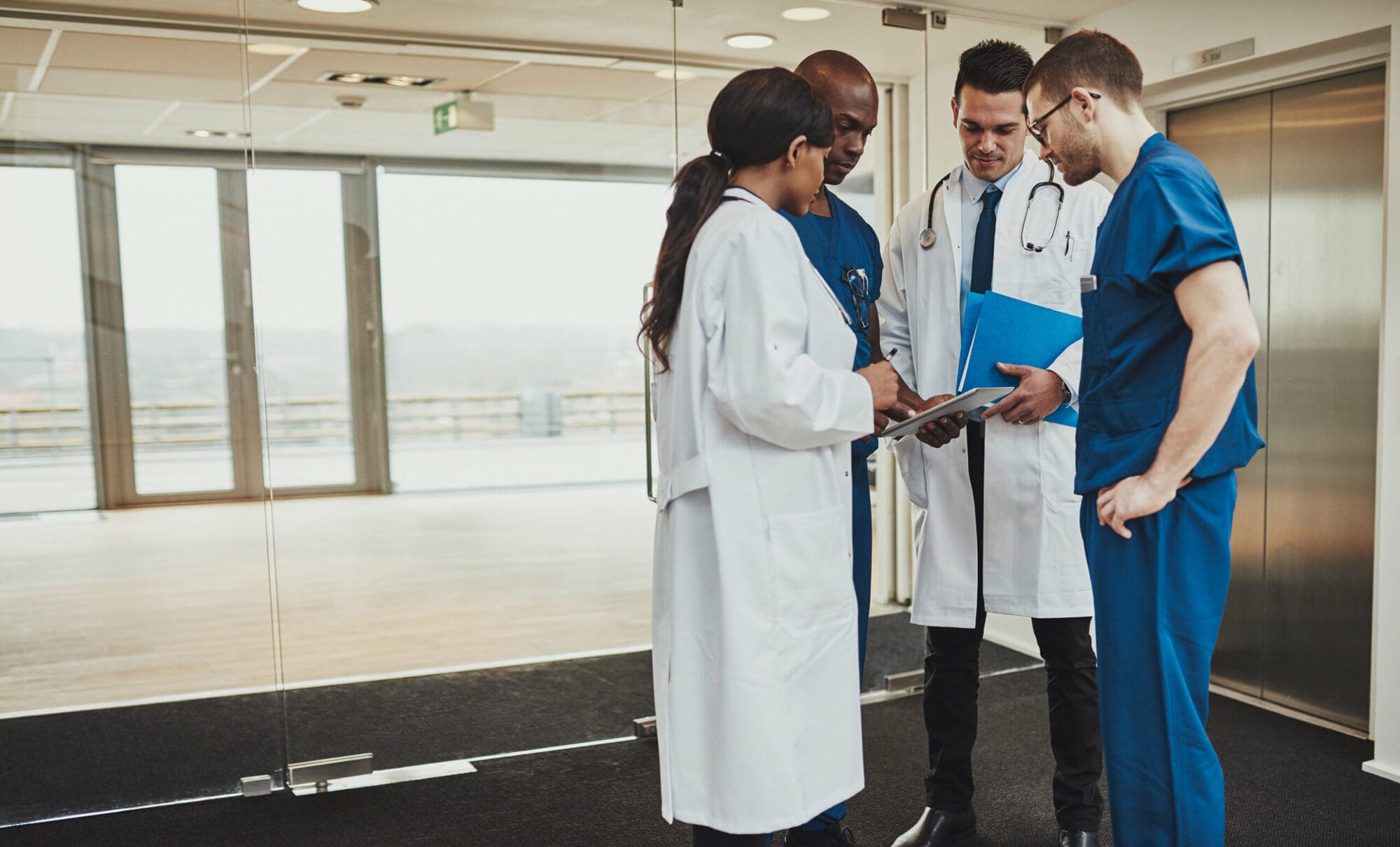Patient information being shared between doctors Patient information being shared between doctors