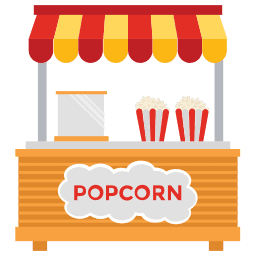 Popcorn street food stall