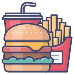 Burger Meal Cartoon
