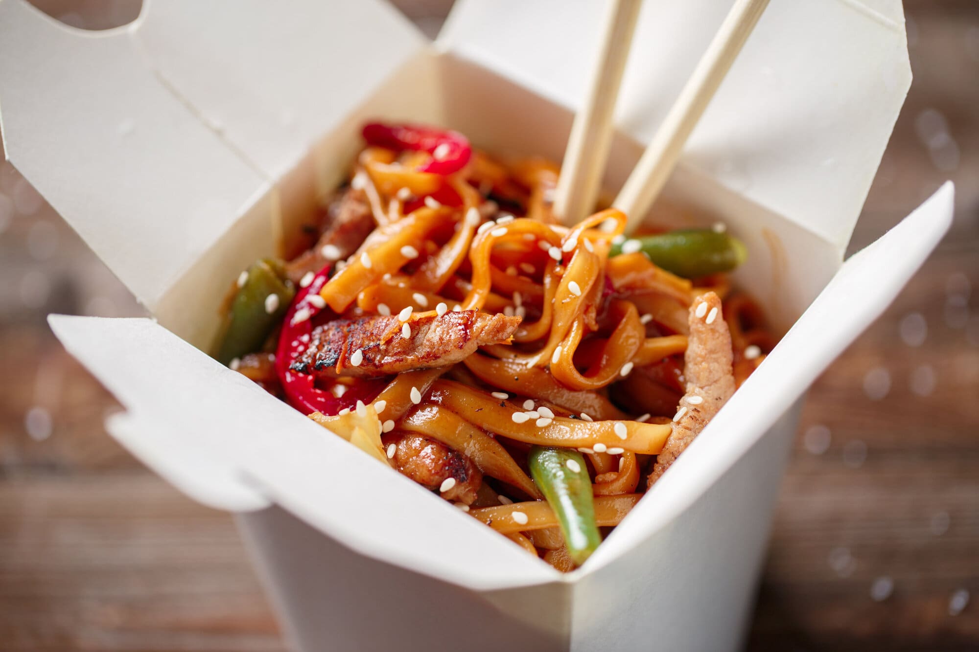 Serving Takeaway Food