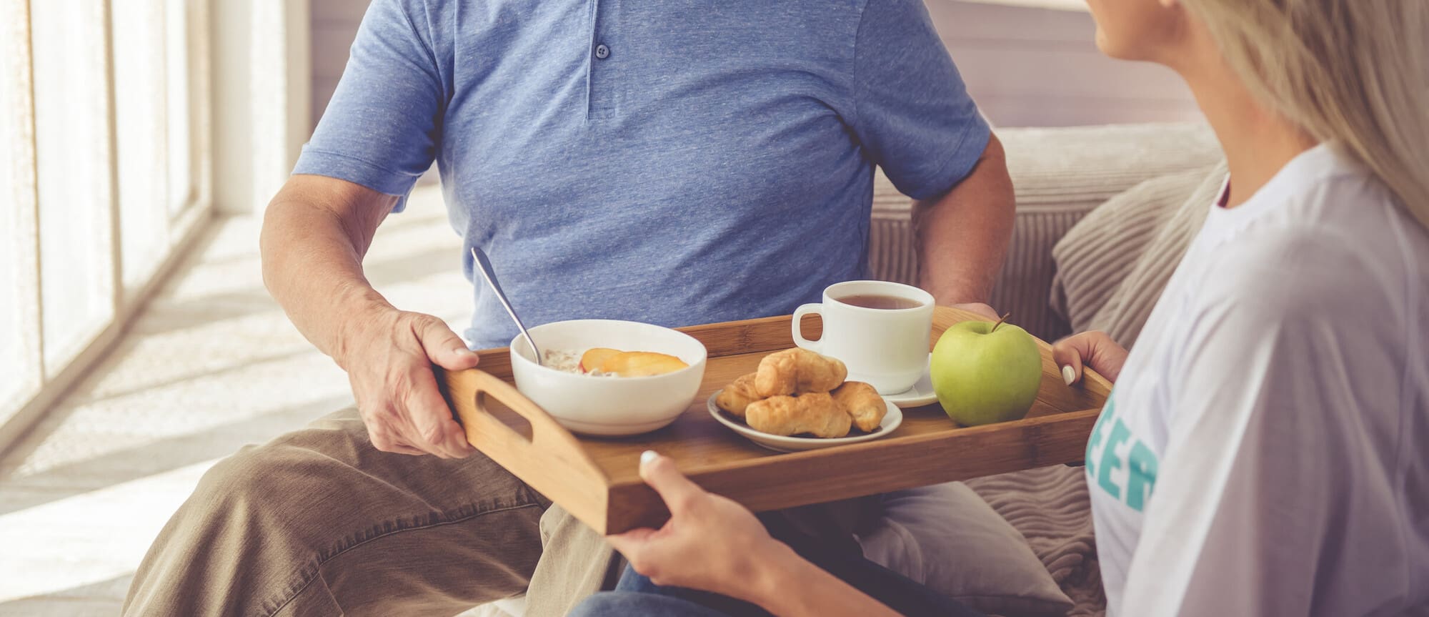 Caregiver Preparing Food