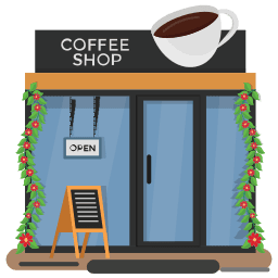 Coffee Shop Cartoon
