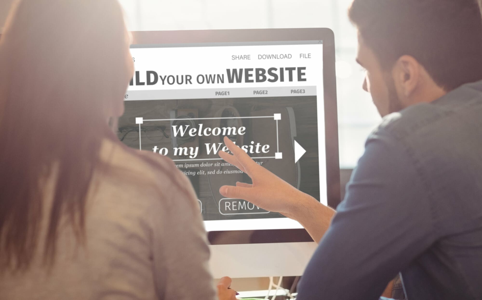People promote a business by designing a website People promote a business by designing a website