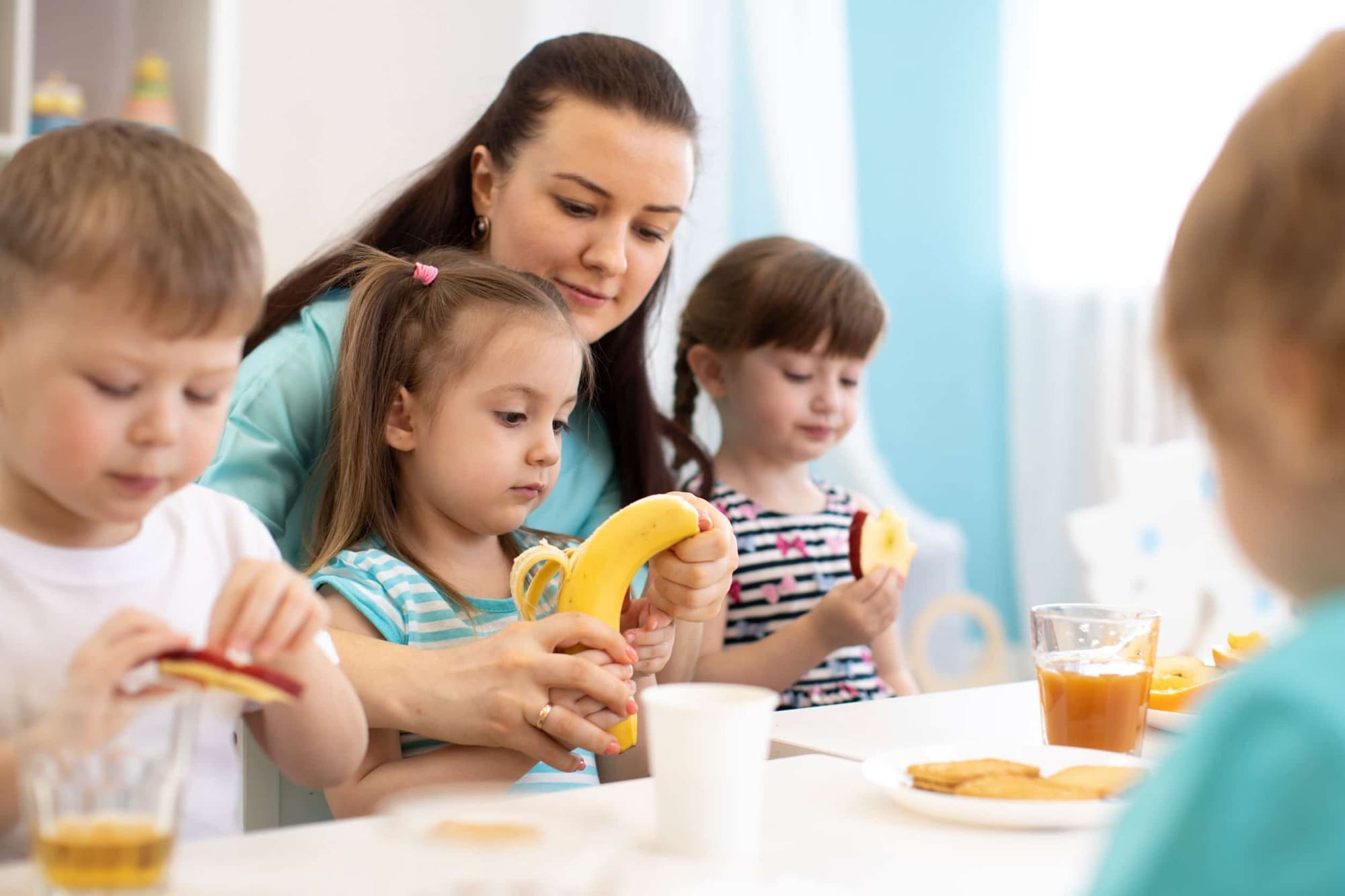 Children eating
