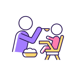 Feeding child