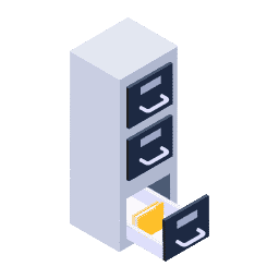 Filing documents in cabinet