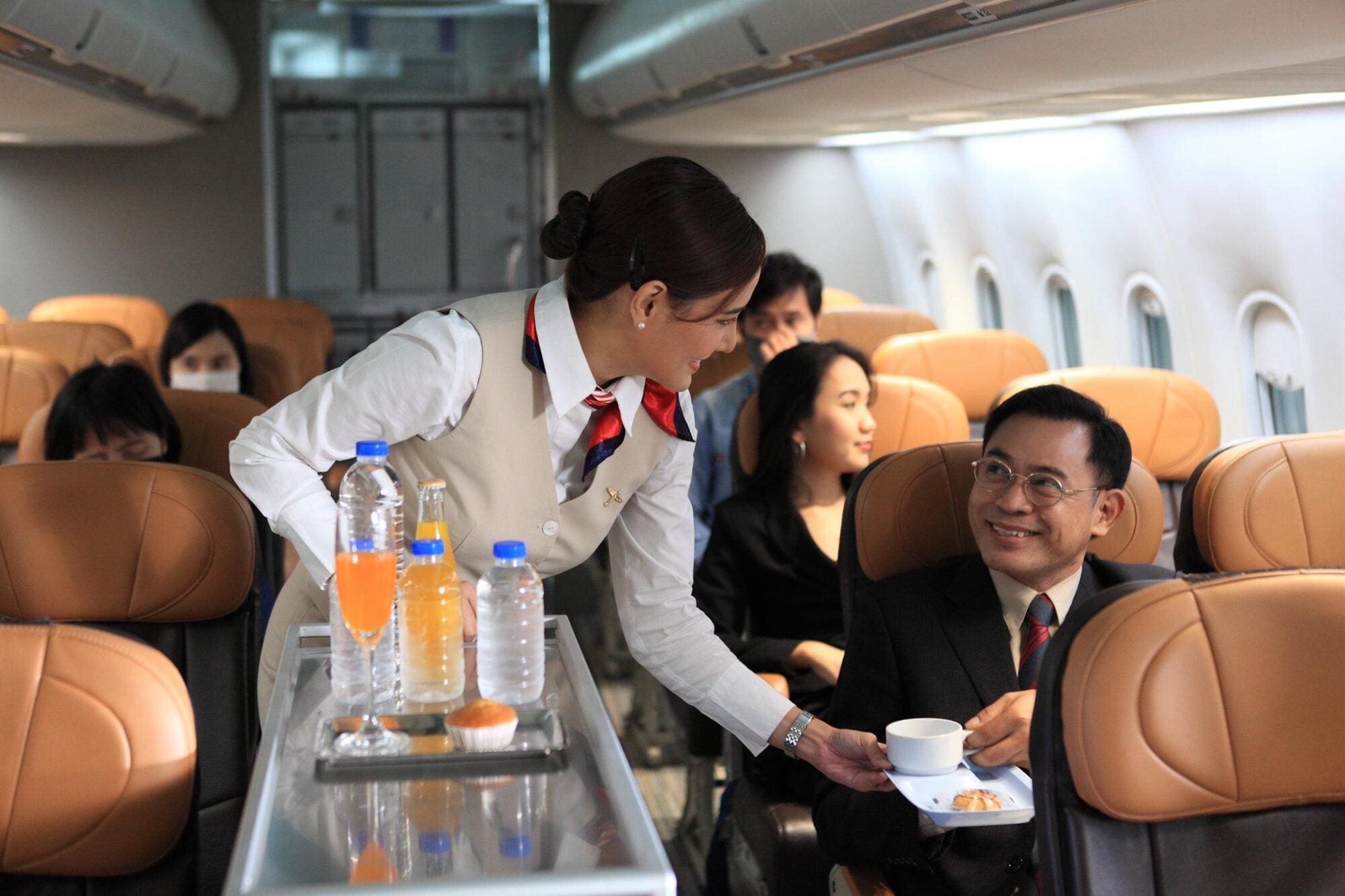 Flight attendant working unsocial hours