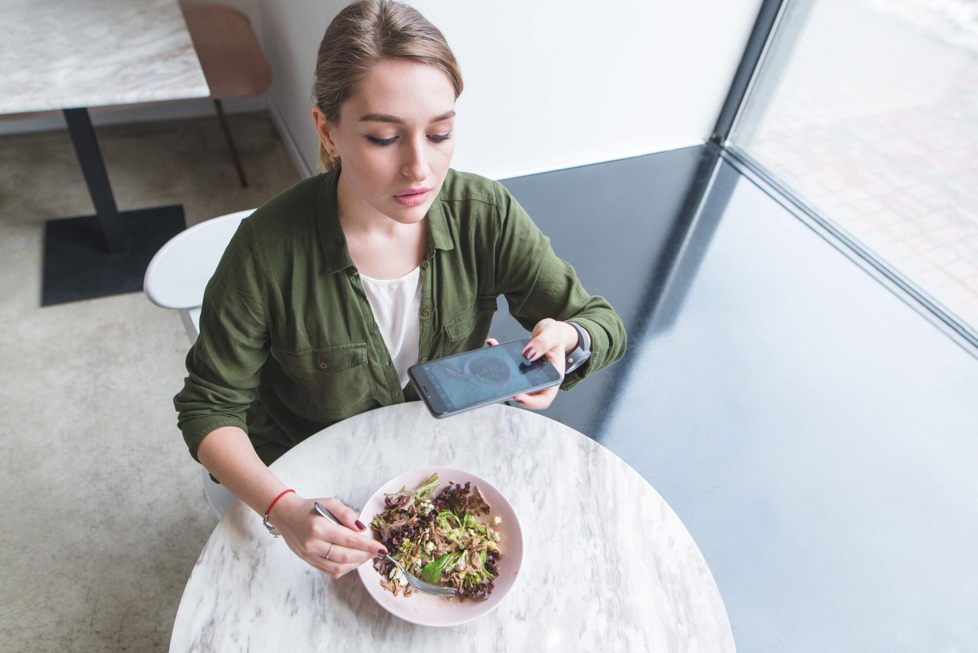 Food critic working in hotel restaurant
