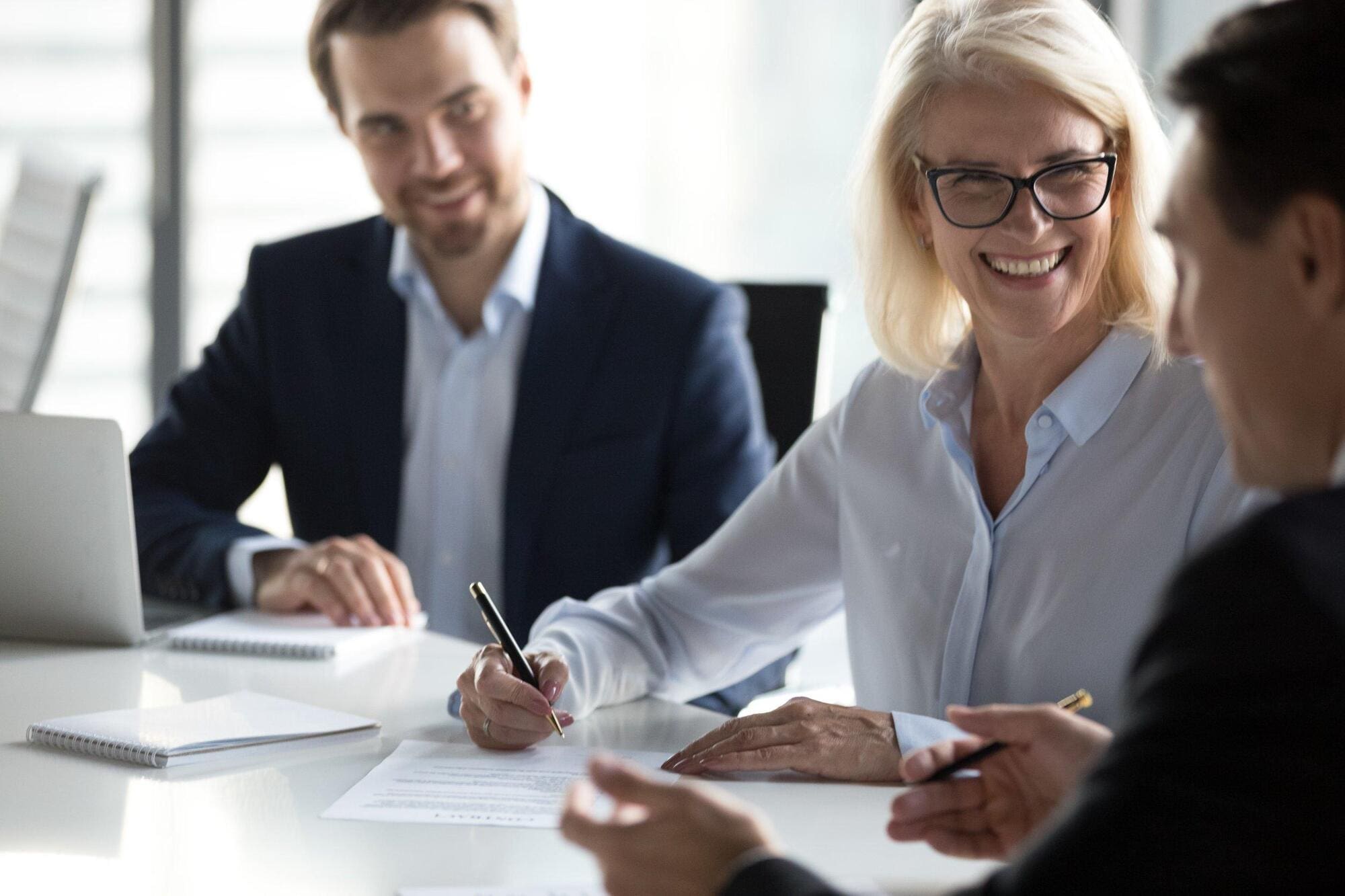 HR advisor attending meeting