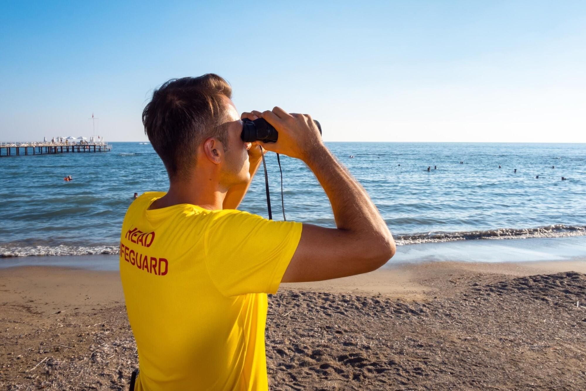 Lifeguard after completing emergency response training course