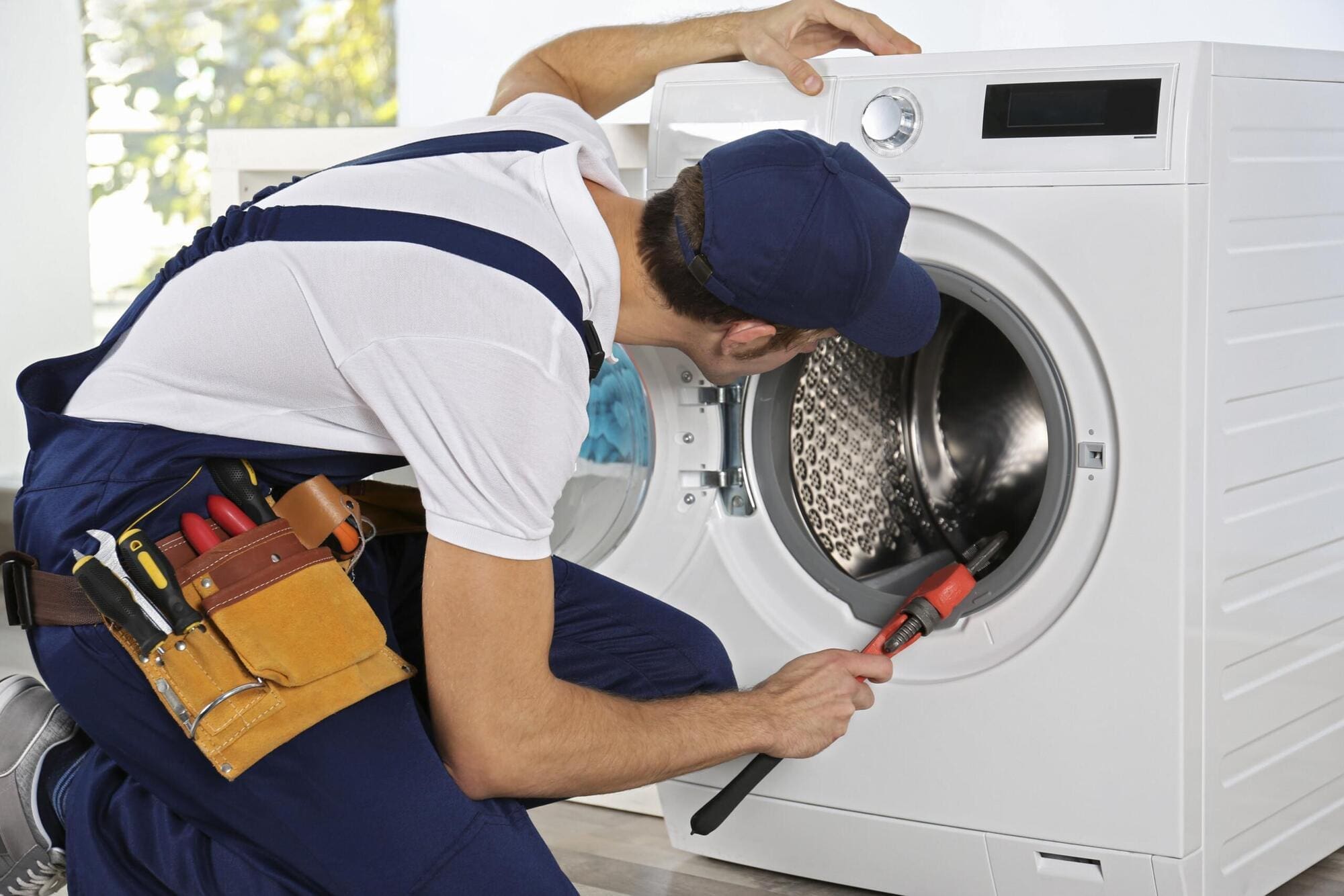 Plumber fitting washing machine