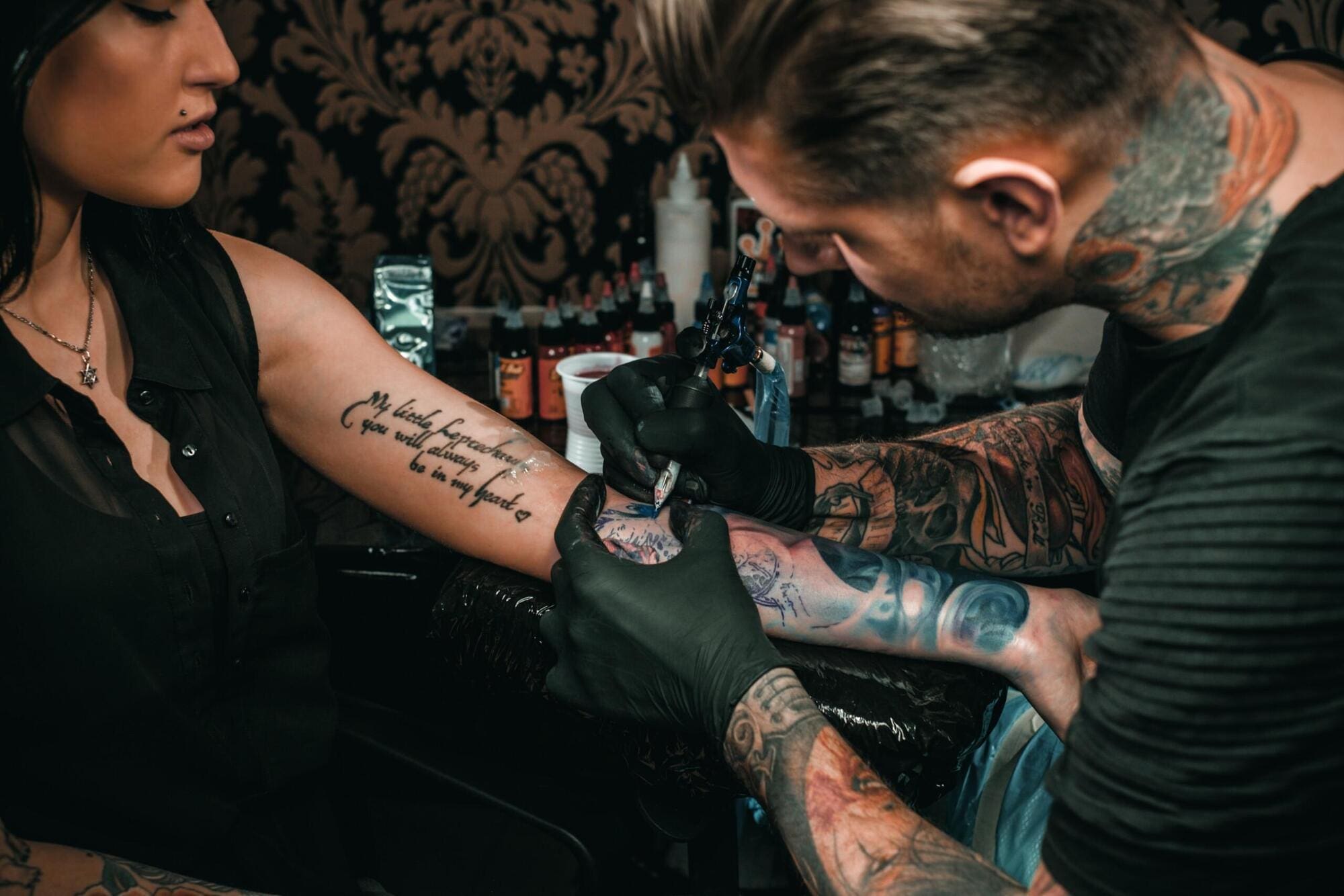 Tattoo artist working weekends