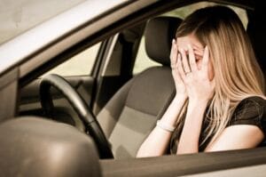 What is amaxophobia