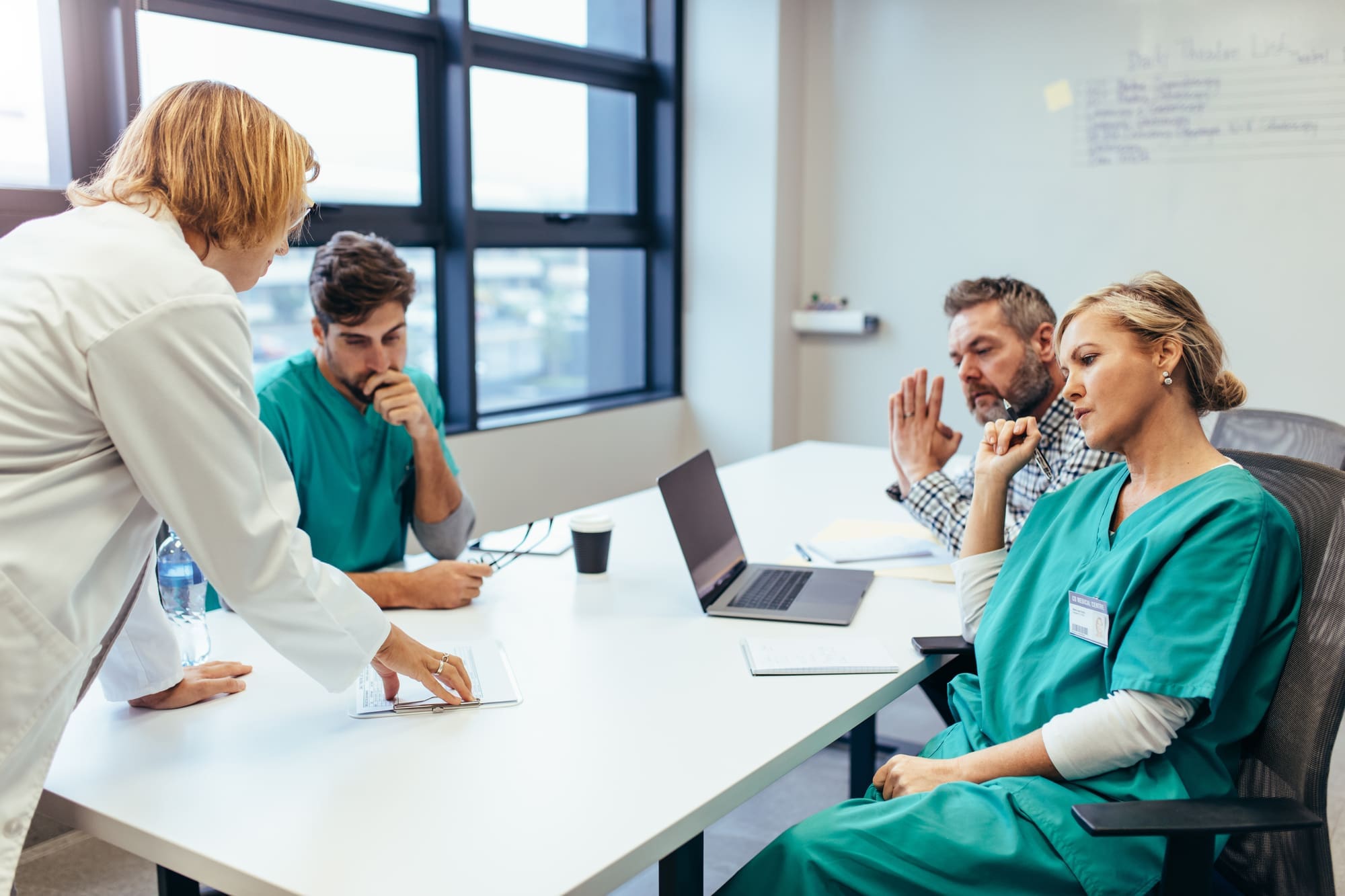 Operations manager working in healthcare