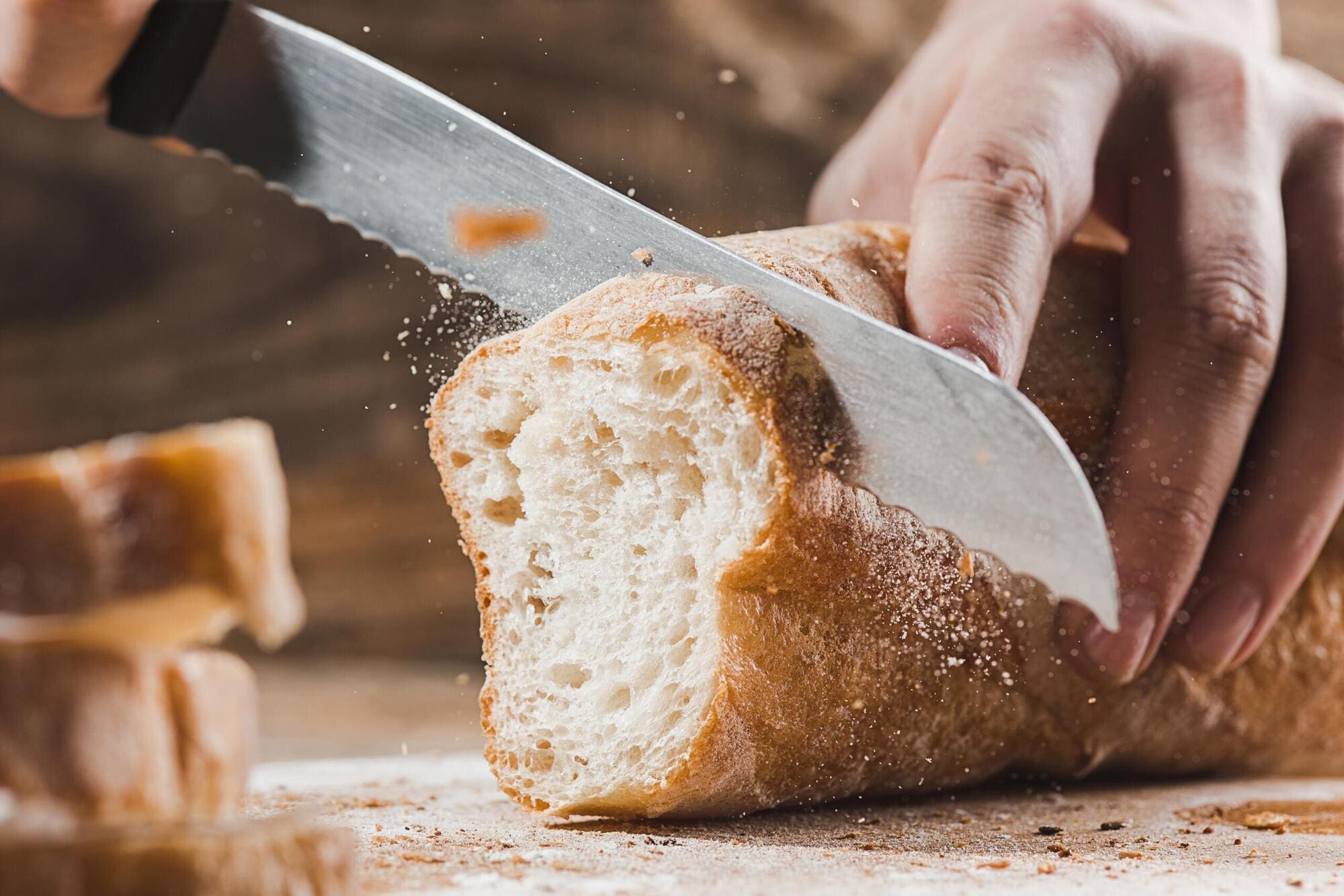 Cutting Gluten Free Bread