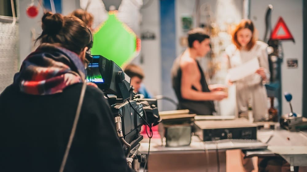 Filming advertisement