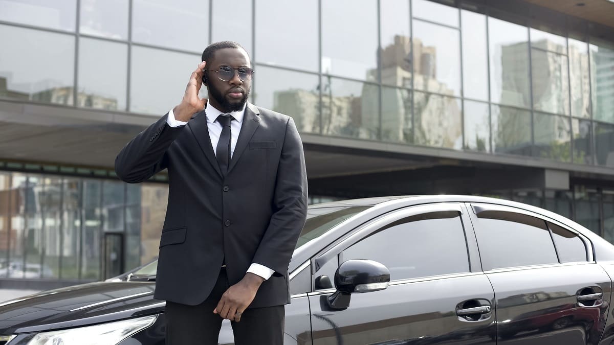 Bodyguard specialising in chauffeuring