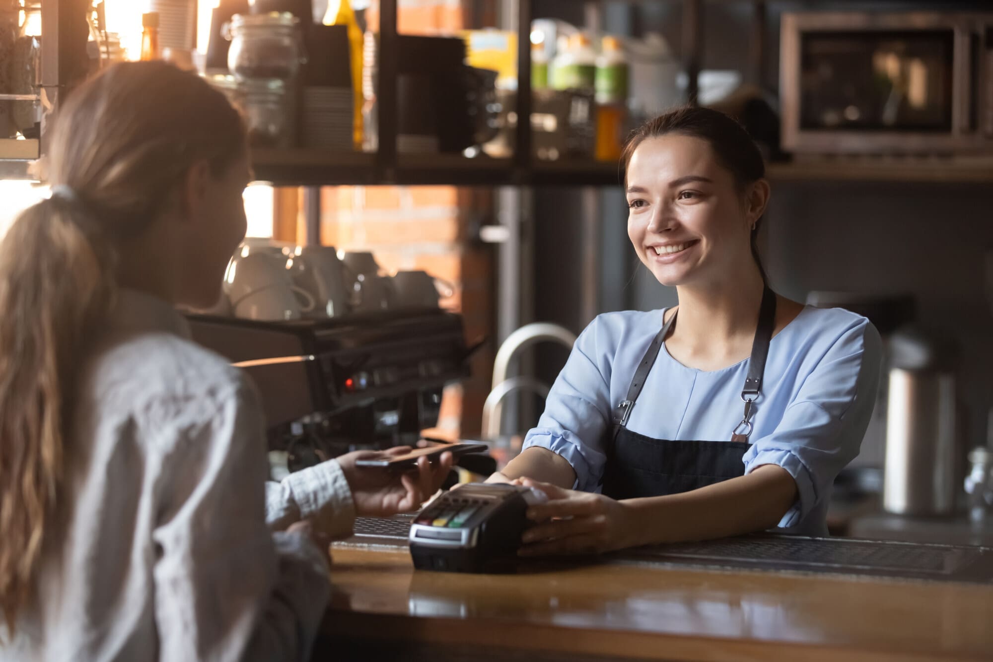 Serving Customers at a Café