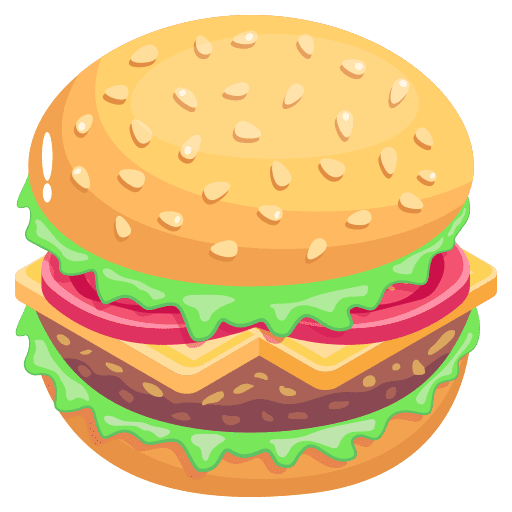 Burger takeaway Cartoon