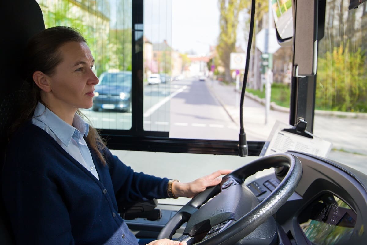 Bus driver working locally