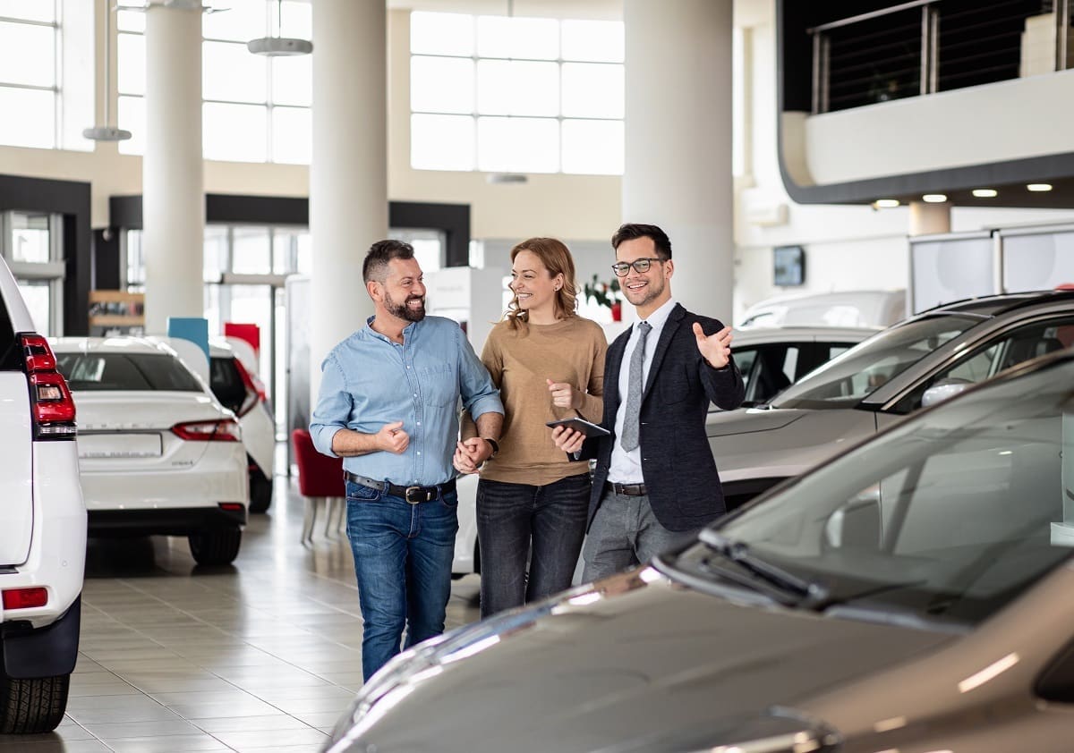 Car dealer working for new and used car dealers