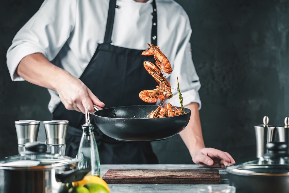 Chef de partie specialising in seafood